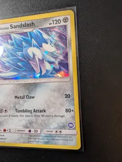 Pokemon SM127 Alolan Sandslash Holo Black Star Promo Card Sun & Moon - Image 3