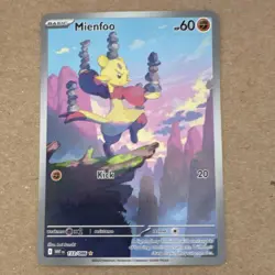 Pokemon Mienfoo 133/086 Sv: White Flare Illustration Rare Holo 60 HP Kick Card - Image 1