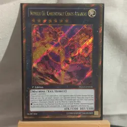 Yugioh! Number C6: Chronomaly Chaos Atlandis PGLD-EN018 Gold Secret Rare - Image 1