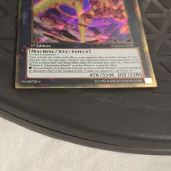 Yugioh! Number C6: Chronomaly Chaos Atlandis PGLD-EN018 Gold Secret Rare - Image 2