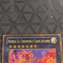Yugioh! Number C6: Chronomaly Chaos Atlandis PGLD-EN018 Gold Secret Rare - Image 4