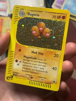 DUGTRIO 10/165 Expedition HOLO SWIRL rare E-READER Pokemon TCG card NM+ CLEAN! - Image 3