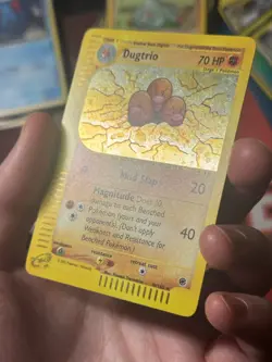 DUGTRIO 10/165 Expedition HOLO SWIRL rare E-READER Pokemon TCG card NM+ CLEAN! - Image 4