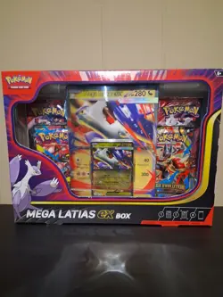 Pokemon TCG Mega Latias EX Box Promo Oversized Card Booster Packs English - Image 1