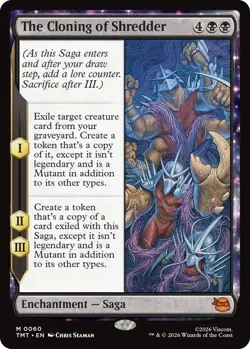 MTG The Cloning of Shredder – TMNT – Non-Foil – Default Art – Enchantment Saga - Image 1
