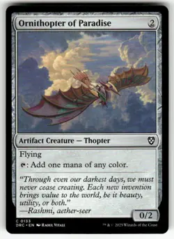 ORNITHOPTER OF PARADISE #133 MTG COMMANDER: AETHERDRIFT COMMON - Image 1