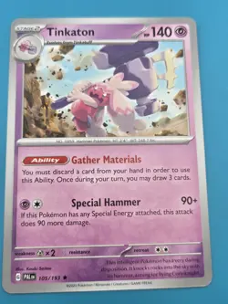 Pokemon Paldea Evolved NON Holo Rare Tinkaton - 105/193 - DECK EXCLUSIVE NM - Image 1