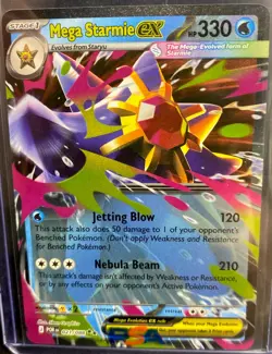 Pokemon Mega Evolution Perfect Order Mega Starmie Ex 21/88 - Image 1