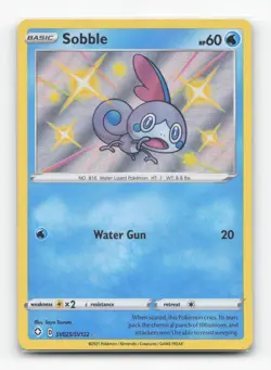 Pokemon TCG - Sobble SV025/SV122 Near Mint Shiny Rare Shining Fates Shiny Vault - Image 1