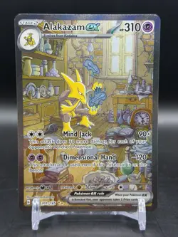 Alakazam ex 201/165 Special Illustration Rare Scarlet & Violet 151 Pokemon NM - Image 1