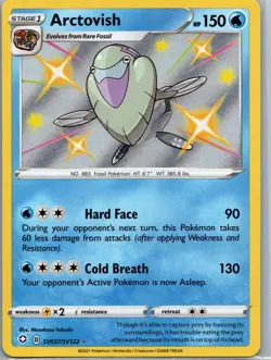 Arctovish SV037/SV122 Shining Fates: Shiny Vault Pokemon TCG Shiny Holo Rare NM - Image 1