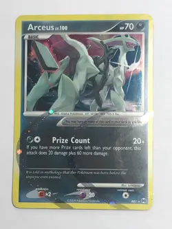 Pokemon: Arceus: Holofoil Arceus (AR1): Lightly Played Condition - Image 1