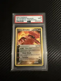 PSA 9 Team Magma's Groudon Magma Vs Aqua #9 2004 Pokemon Ex THM.DK.EXCL. - Image 1