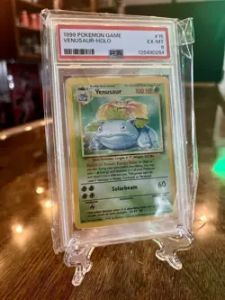 1999 POKEMON VENUSAUR HOLO 15/102 BASE SET UNLIMITED PSA 6 - Image 1