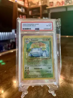 1999 POKEMON VENUSAUR HOLO 15/102 BASE SET UNLIMITED PSA 6 - Image 3