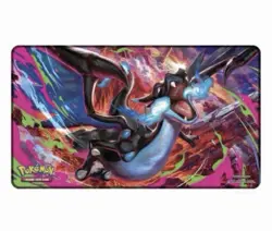 Pokemon Phantasmal Flames Charizard MEGA X UPC Play Mat Rubber Playmat - Image 1