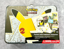 Pokemon Celebrations 25th Anniversary Treasure Chest Lunchbox Tin Factory SEALED - Image 1
