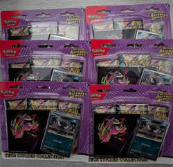 6x Pokemon Mega Evolution Ascended Heroes Tech Sticker Collection (Gastly) - Image 1