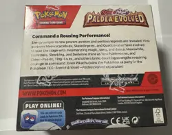 Pokemon TCG Paldea Evolved Booster Box Sealed With Clear Box Protector - Image 3