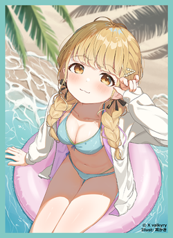 Gakuen iDOLM@STER Kotone Fujita [swimsuit] Doujin Card Sleeve Protector - Image 1