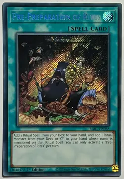Pre-Preparation RA01-EN055 (NM) Secret Rare 1st Edition Yu-Gi-Oh! TCG Card - Image 1