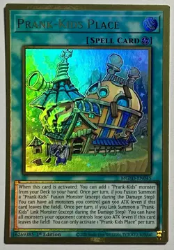 Prank-Kids Place MGED-EN045 (NM) Gold Rare 1st Edition Yu-Gi-Oh! TCG - Image 1