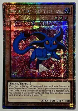 Crystal Beast Ruby Carbuncle MP24-EN022 (NM) QC Secret Rare 1st Edition TCG - Image 1