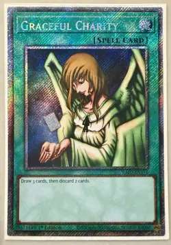 Graceful Charity (Platinum Secret Rare) RA03-EN116 1st Edition YUGIOH NM - Image 1