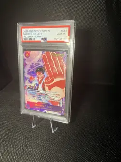 One Piece EB02-061 SEC Alt Art Monkey D Luffy PSA10 English - Image 1