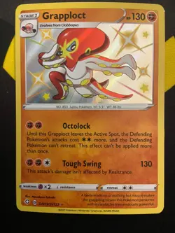 Grapploct SV073/SV122 Shiny Holo Rare Shining Fates Pokemon Card NM - Image 1