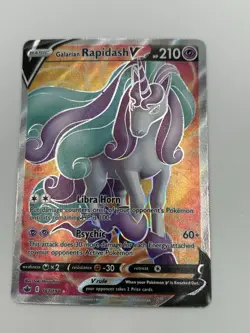 Pokemon TCG Galarian Rapidash V Sword & Shield - Chilling Reign 167/198 Holo... - Image 1