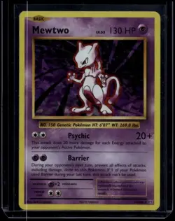 Pokemon TCG Mewtwo 51/108 Cracked Ice Holo - Image 1