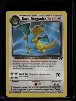 Pokemon TCG Dark Dragonite 22/82 Team Rocket Rare LP - Image 1