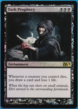 Dark Prophecy FOIL Magic 2014 / M14 PLD Black Rare CARD (501111) ABUGames - Image 1
