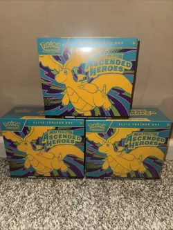 Ascended Heroes ETB Pokemon Scarlet & Violet Era Mega Evolution Lot Of 3 Sealed - Image 1