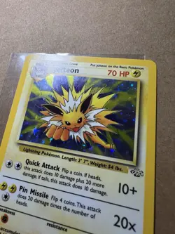 Pokemon TCG Jungle Jolteon 4/64 Holo Unlimited Holo Rare LP Condition - Image 3