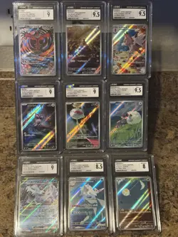 CGC Pokemon Slab Lot (9 Cards) Mix Grades 9–9.5 Yveltal IR, Lycanroc AR, - Image 1