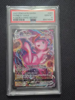 2021 POKEMON SWORD & SHIELD FUSION STRIKE SECRET #269 FULL ART/MEW VMAX PSA 10 - Image 1