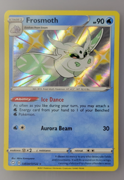 Frosmoth Pokemon Shining Fates SV034/SV122 Shiny Holo Rare NM - Image 1
