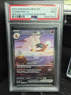 2023 Pokemon 151 Charizard EX 199/165 Special Illustration Rare PSA 9 Mint - Image 1