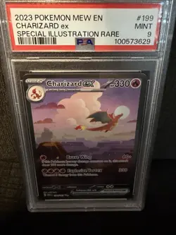 2023 Pokemon 151 Charizard EX 199/165 Special Illustration Rare PSA 9 Mint - Image 2