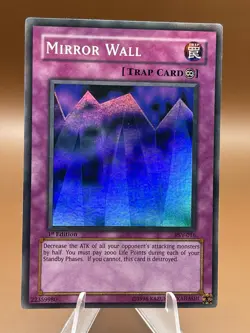 Yu-Gi-Oh! TCG Mirror Wall PSV-016 Super Rare 1st Edition LP - Image 1