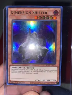 Yugioh ! Dimension Shifter Ra01 - En014 1st Edition Rare Mint - Image 1