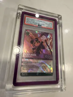 Disney Lorcana 2023 Mickey Mouse Wayward Sorcerer Enchanted PSA 10 Signed🚨🚨🚨 - Image 1