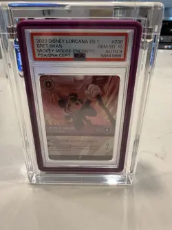 Disney Lorcana 2023 Mickey Mouse Wayward Sorcerer Enchanted PSA 10 Signed🚨🚨🚨 - Image 4