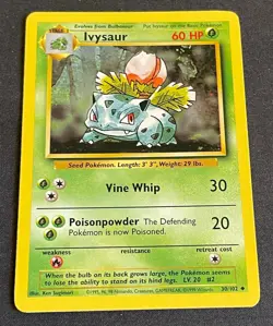 Pokemon Card - Ivysaur - Base Set - 30/102 - Image 1