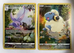 Pokemon TCG Full Art Holo Lot 8 Cards - Pidgeotto, Goodra, Bramblin & more - Image 4