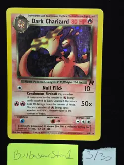 Dark Charizard 4/82 Team Rocket Holo MP Pokemon Card - Image 1