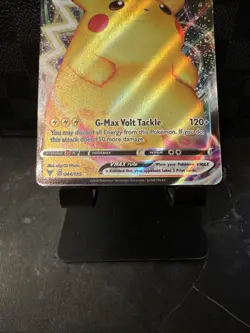 Pokemon Pikachu TCG VMAX Vivid Voltage Holo Ultra Rare Card 044/185 - Image 3