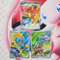 Charmander 038 + Squirtle 039 + Bulbasaur 037 - First Partner Pokemon Cards L223 - Image 1